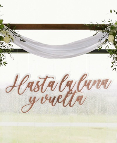 Phrase d’affiche de mariage à la lune