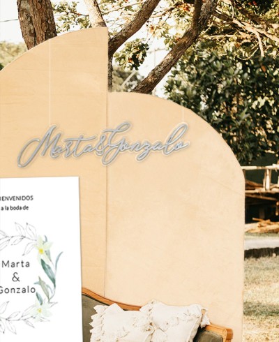 Affiches de mariage décoratives avec des noms