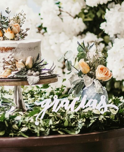 Sinal decorativo para casamentos palavra obrigado