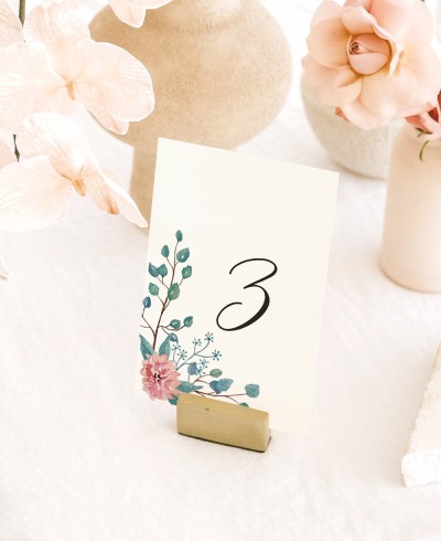 Meseros para bodas eucalipto y rosas