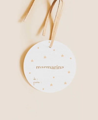 Zurück Weihnachten rundes Kinderetikett