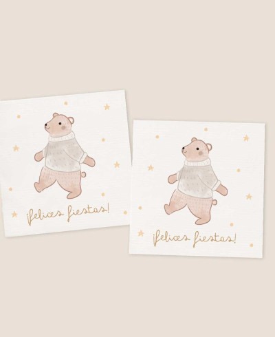 Autocolante quadrado infantil para detalhes de Natal