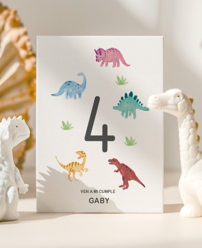 Invitation anniversaire dinosaure