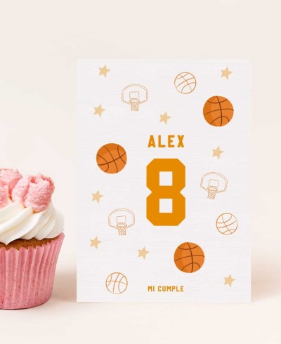 Invito di compleanno basket sport