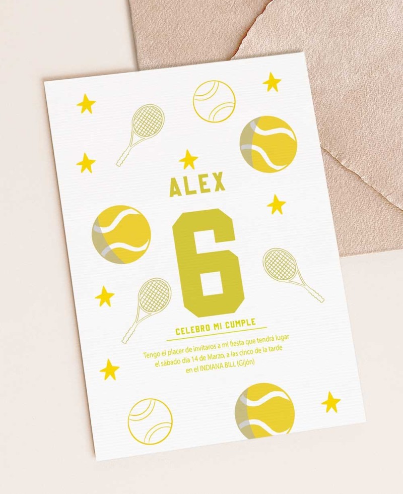 Back invitations sports tennis