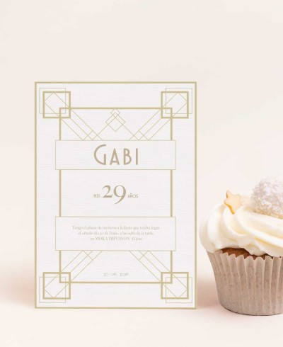 Große Gatsby-Geburtstagseinladung