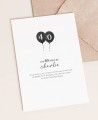 Trasera invitaciones cumpleaños globos