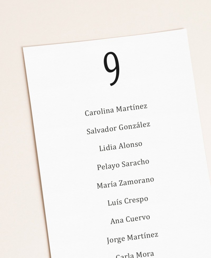 Assentos Plano de casamento minimalista Tóquio