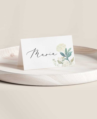 Puestos de mesa para bodas colección botánica