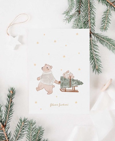 Children's Christmas greeting card