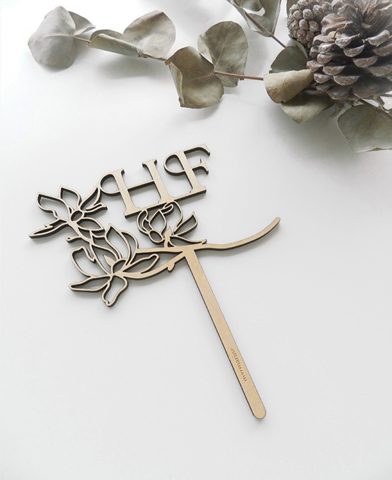 Top View Cake Topper pour les mariages