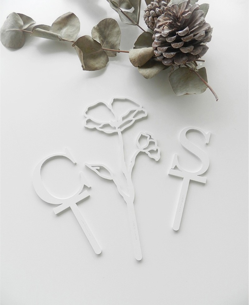 Top View Cake Topper pour les mariages