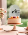Vue d’ensemble cake topper personnalisé avec nom