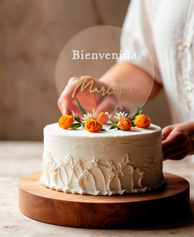 Décoration de gâteau élégante pour les baptêmes