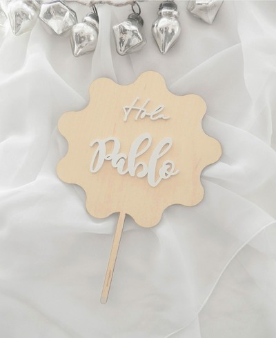 Top view topo de bolo personalizado