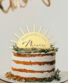 Visão geral Personalizado Sun Cake Topper com nome