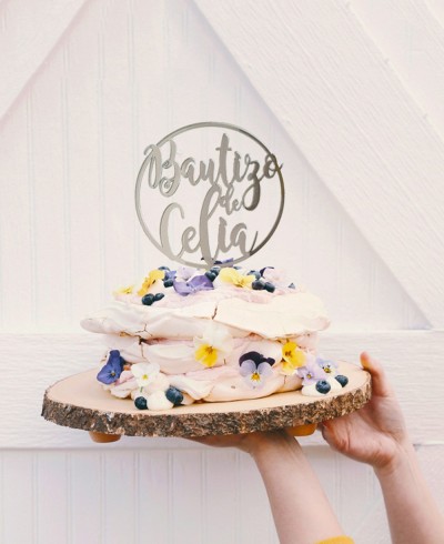 Tortenaufleger für Tauftorten