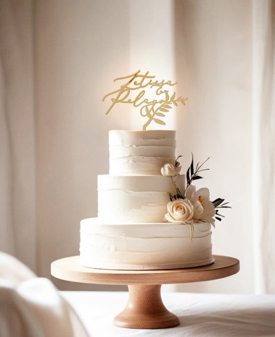 Figurine de nom de bouquet personnalisé pour gâteaux