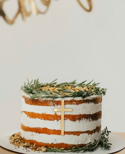 Vue d’ensemble Cake Topper Front Cross Shape