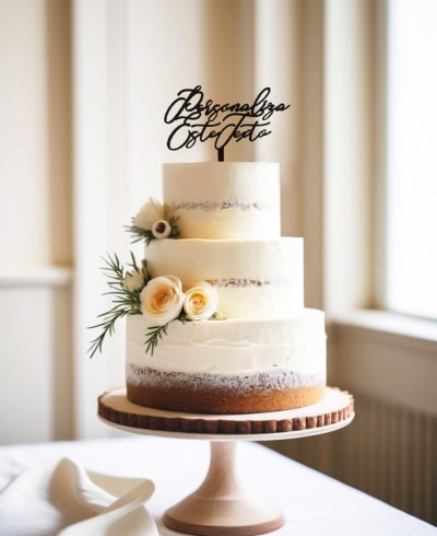 Anpassbare Tortenaufleger-Übersicht mit Phrase