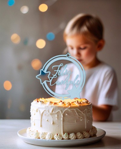 Gesamtansicht Tortenaufsatz "Alles Gute zum Geburtstag"