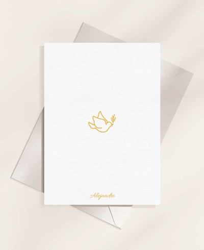 Costas clássicas do batismo com cruz