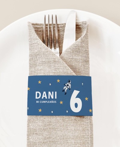 Servilletero de cumpleaños espacio