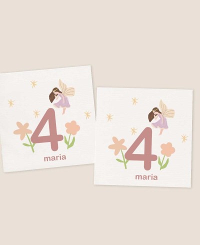 Pegatinas cuadrado para cumples princesas