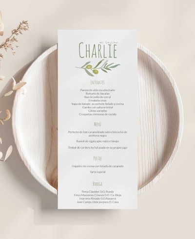 Menù per il battesimo del piccione olivo