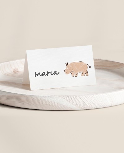 Puesto de mesa plegado para cumples animales