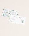 Blue Hydrangea Wedding Confirmation Card
