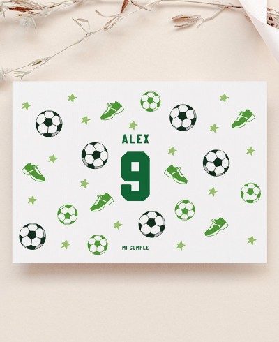 Nappe de coloriage de football d’anniversaire