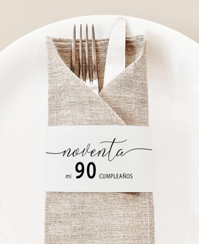 Minimalist Birthday Napkin Holder