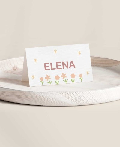 Suporte de mesa dobrado para aniversários de unicórnios e fadas