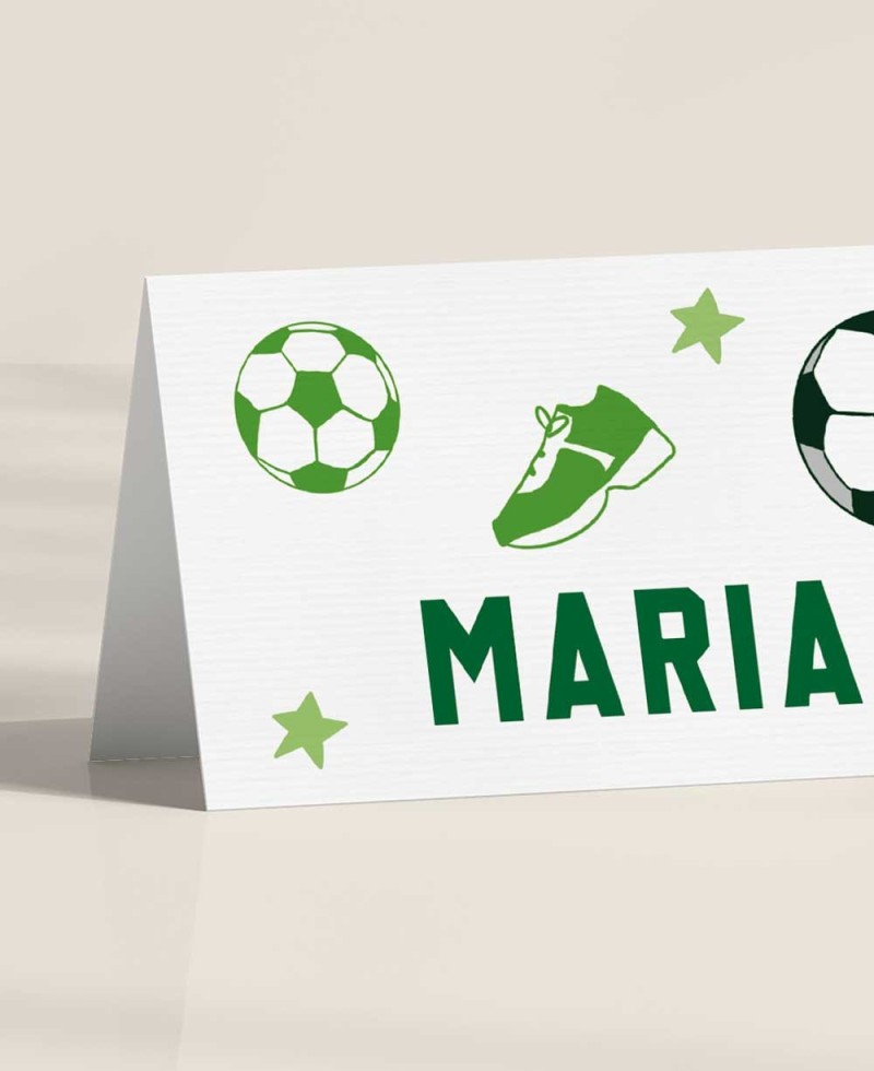 Suportes de mesa Zoom para aniversários esportes futebol