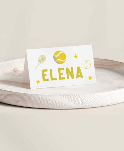 Stazione da tavolo piegata per compleanni sportivi