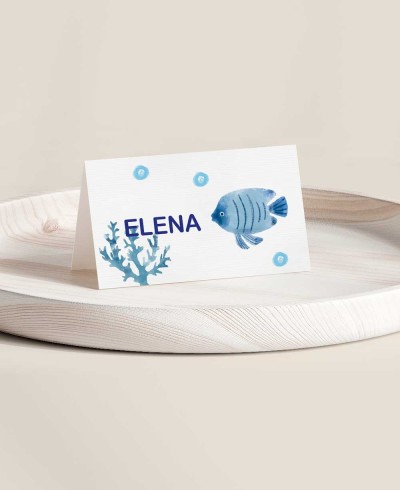 Puesto de mesa plegado para cumples marinera