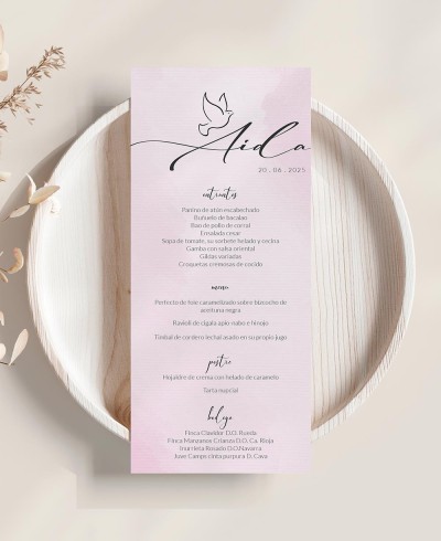 Battesimo minuti acquerelli ragazza