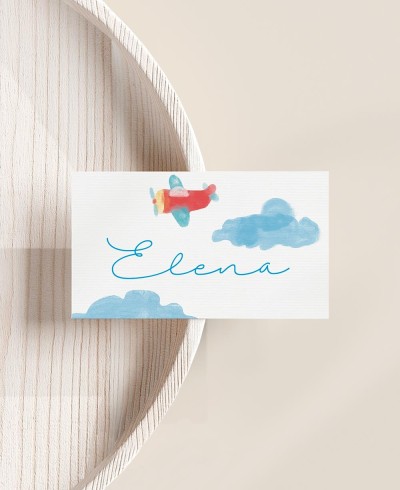 Marcasitios para bautizos inciales cielo