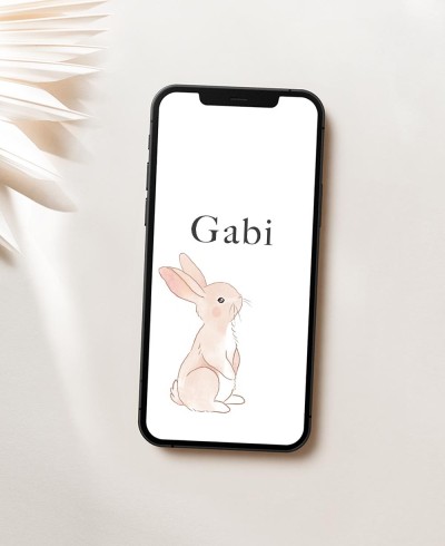 Convite digital para batismos animais floresta