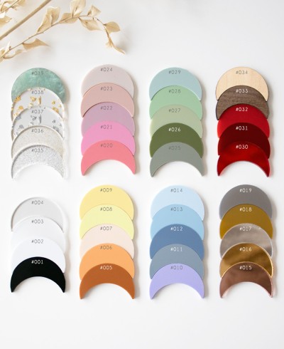 Muestras de colores metacrilato y madera