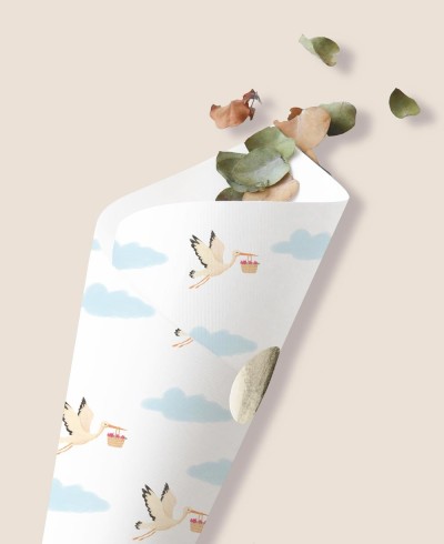 Gelee-Bohnen-Zapfen für die Storchentaufe