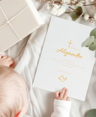 Klassische Taubentaufe Dankeschön-Cover