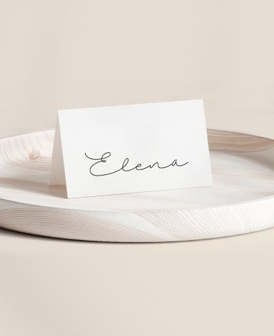 Folded placeholders for communion daisy collection