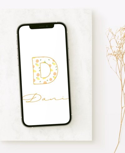 Invitation Initiale Digitale Fruits