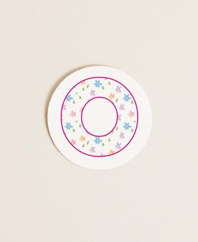 Adesivo rotondo per fiori di comunioni