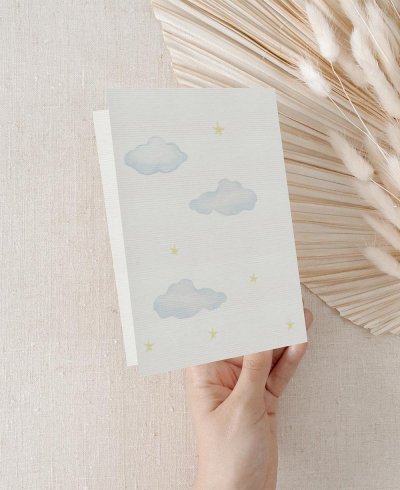 Lembrete de nuvens para a comunhão de volta