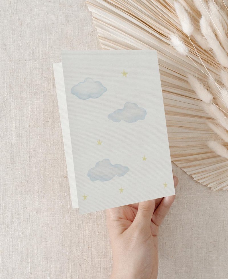 Lembrete de nuvens para a comunhão de volta