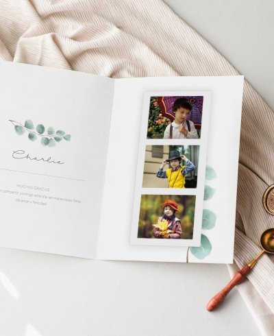 Elegant Communion Reminders with Photos Eucalyptus