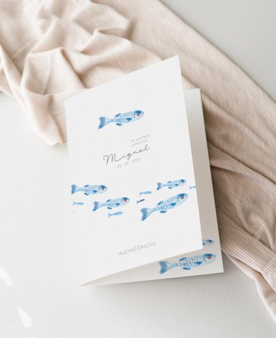 Rappel de Communion Personnalisé Poisson